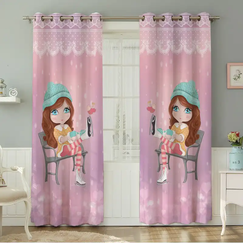 پرده نیروانا طرح  کودک مدل هازان کد 8603 سایز 140×280 سانتی متر