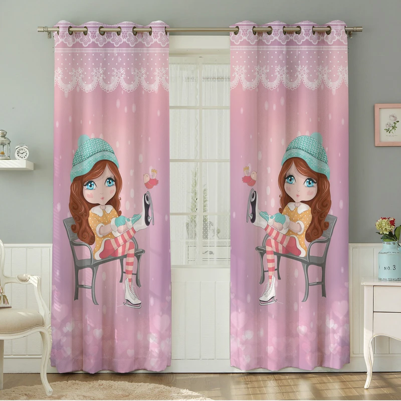 پرده نیروانا طرح  کودک مدل هازان کد 8603 سایز 140×280 سانتی متر