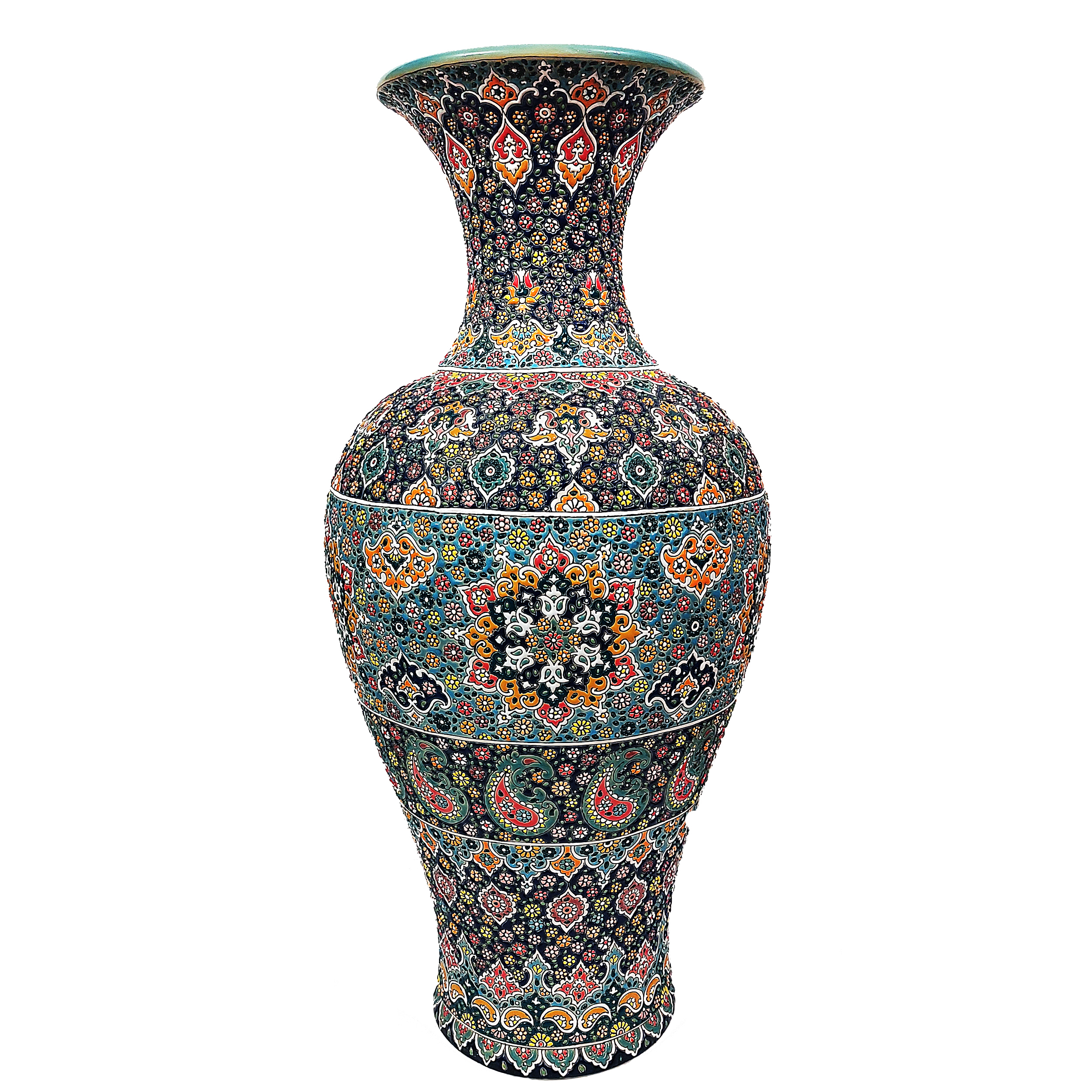گلدان میناکاری سفالی کد S17