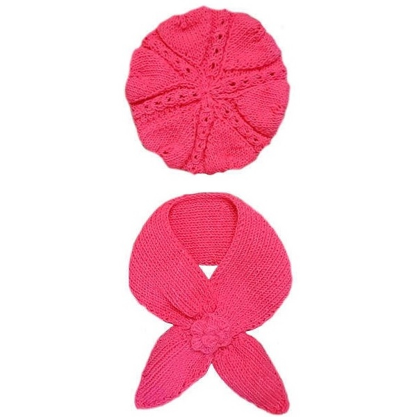  ست کلاه و شال گردن بافتنی بچگانه کد 880