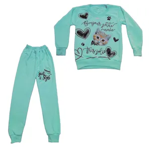 ست سویشرت و شلوار دخترانه مدل c803