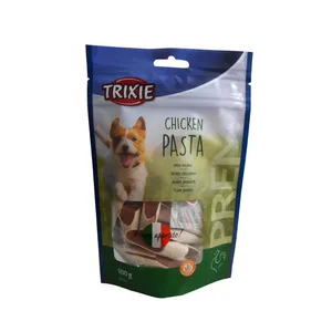 تشویقی سگ تریکسی مدل CHICKEN PASTA وزن 100 گرم 