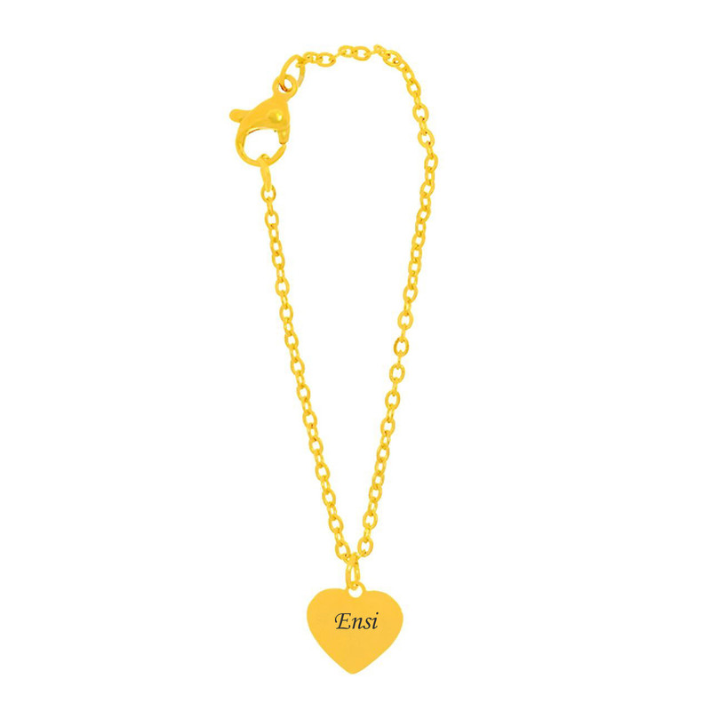 آویز ساعت طلا 18 عیار زنانه لیردا مدل اسم انسی 1234