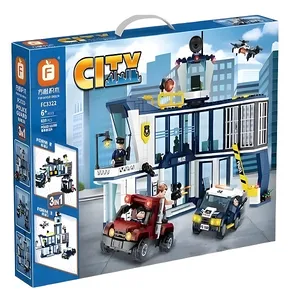 ساختنی  699 قطعه فارنج مدل ایستگاه پلیس طرح سیتی کد FC 3322