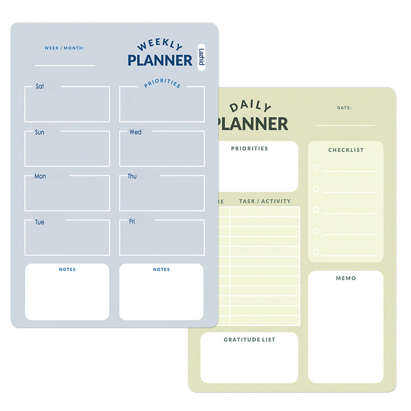 تخته وایت برد لاژید مدل پلنر برنامه ریزی کد PL016 سایز 20*30 سانتی متر مجموعه 2 عددی