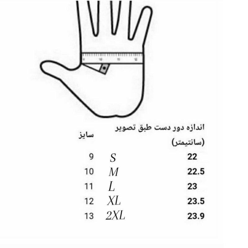 دستکش مردانه پاتن چرم آفتاب مدل DM321