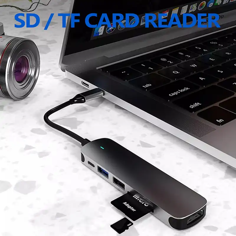 هاب داک استیشن شش پورت مدل BX6H