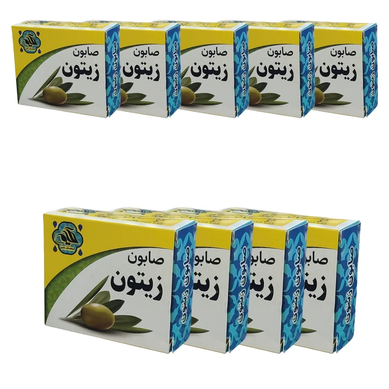 صابون شستشو گیاهستان حکیم مدل زیتون وزن 70 گرم بسته 9 عددی