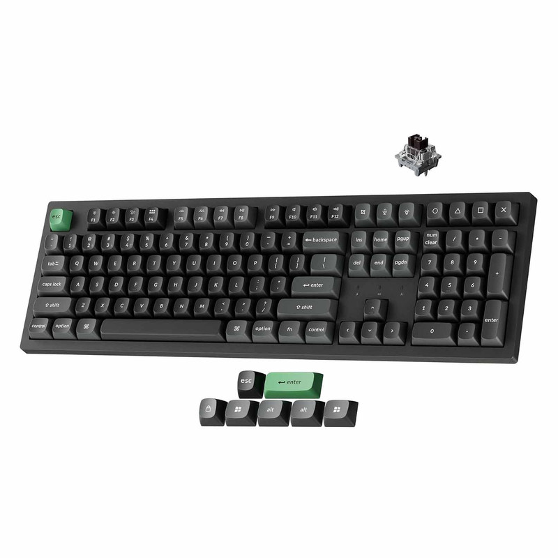 کیبورد بی سیم گیمینگ کیکورن مدل K10 Ultra 8K Brown Switch