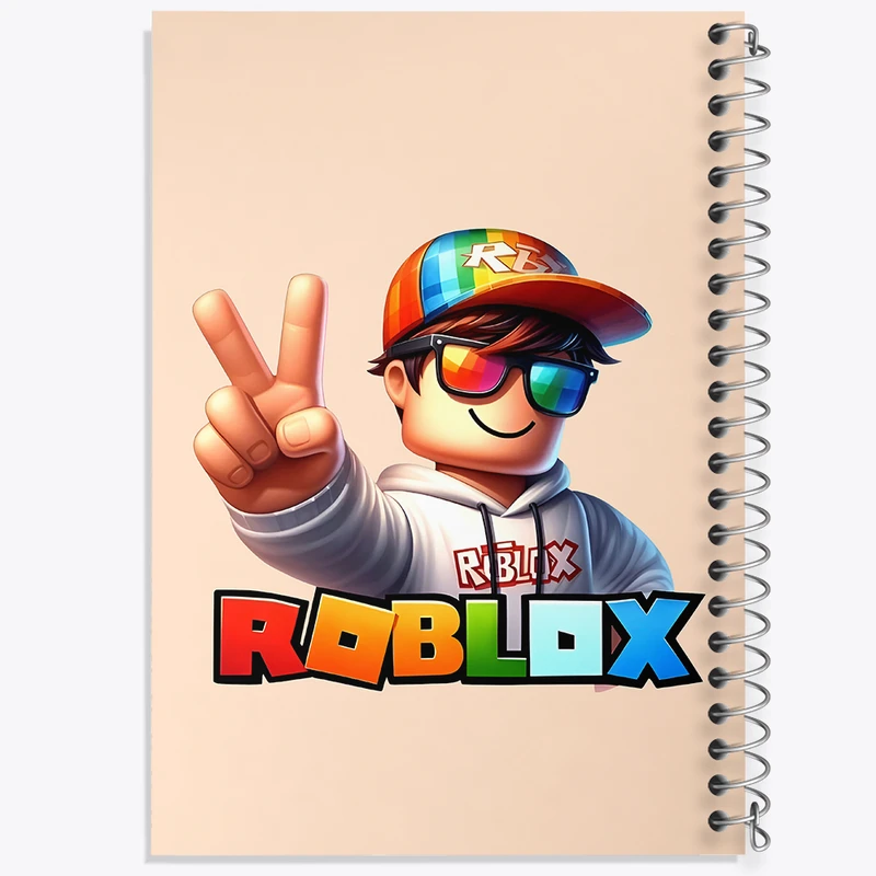 دفتر مشق 100 برگ خندالو طرح Roblox کد N4641