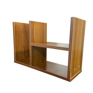 کتابخانه رومیزی سه طبقه مدل گردویی