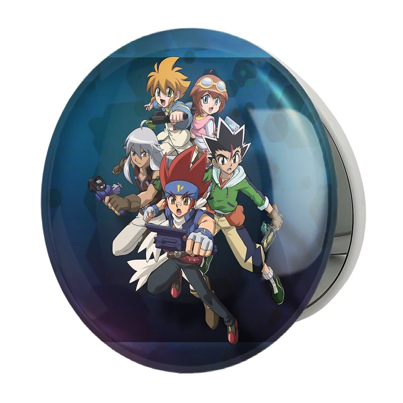 آینه جیبی خندالو طرح انیمه فرفره های انفجاری مدل تاشو کد 27849 