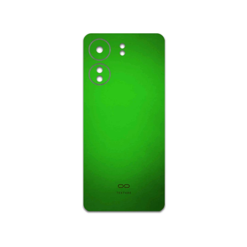 برچسب پوششی ماهوت مدل Metallic-Green مناسب برای گوشی موبایل شیائومی Redmi 13C