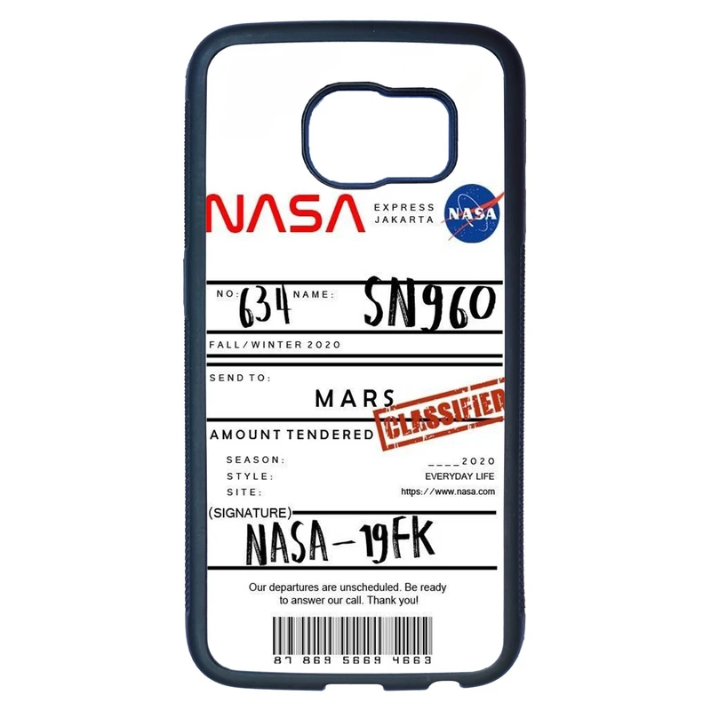 کاور قاب گارد گوشی طرح ناسا کد TPU-192 مناسب برای گوشی موبایل سامسونگ Galaxy S6 edge