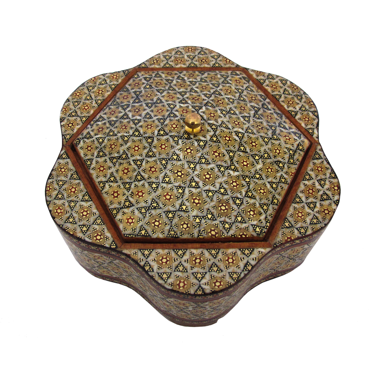 شکلات خوری خاتم کاری کد 010015 