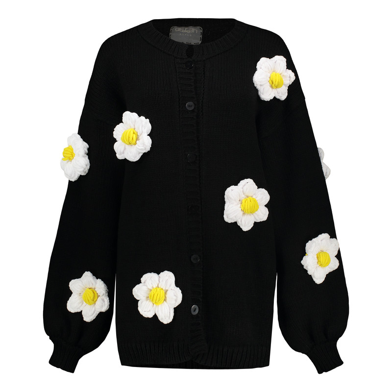 ژاکت زنانه گره استایل مدل بابونه