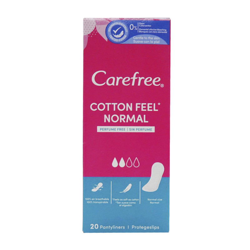 پد روزانه کرفری مدل Cotton Feel Normal بسته 20 عددی