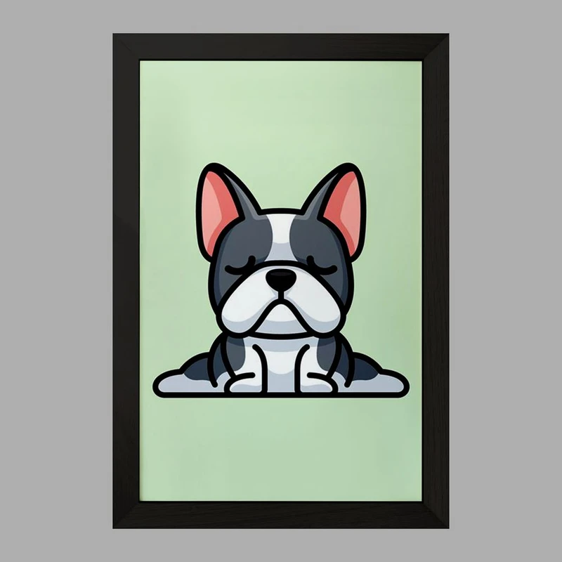 تابلو خندالو مدل حیوانات بامزه سگ کد 28388