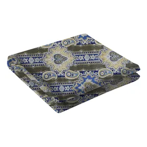 ملحفه تشک مهمان سندس مدل ترمه کد ّF847 یک نفره سایز 195x90 سانتی متر