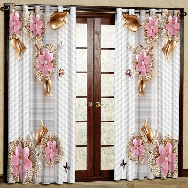 پرده مدل چاپی هازان پانچی کد 252 سایز 200x140 سانتی متر