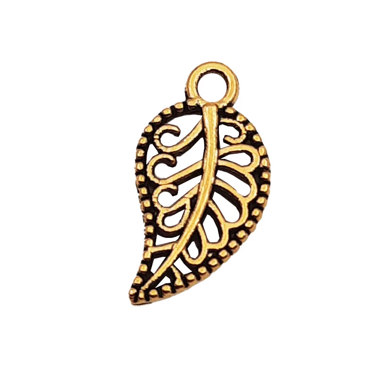 آویز دستبند طرح برگ فانتزی کد AD-PB28 مجموعه 50 عددی