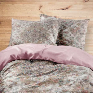 سرویس روتختی مدوپد طرح فرش تبریز مدل C-Tabriz18 یک نفره 4 تکه