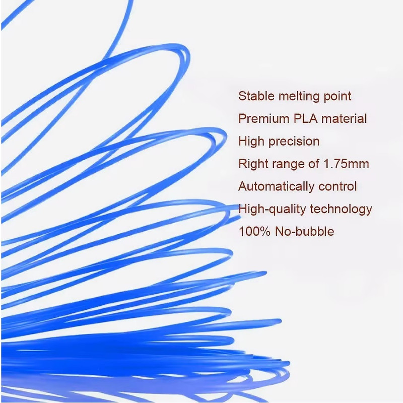 فیلامنت PLA SUNLU قلم طراحی سه بعدی مدل 10020 قطر 1.75 میلیمتر 330 گرم مجموعه 20 عددی