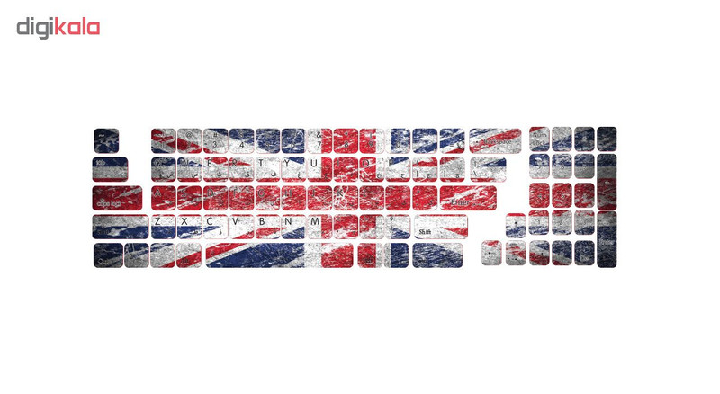 برچسب حروف فارسی کیبورد گراسیپا طرح U.K کد 102