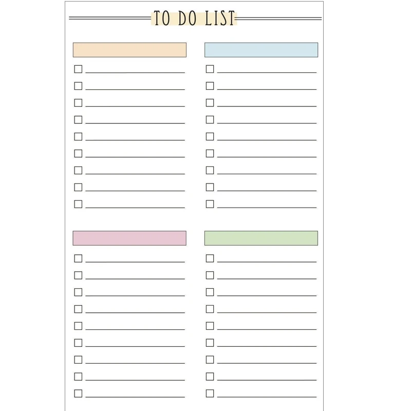 کاغذ یادداشت A5 مدل planner to do list کد 890 بسته 15 عددی