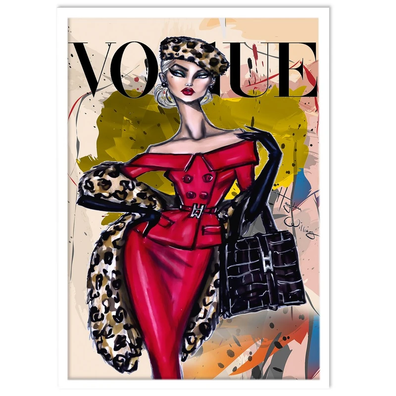 تابلو نوری بکلیت طرح فشن و مجله وگ مدل W-15074