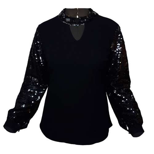 بلوز زنانه کد irarasmem1 رنگ مشکی