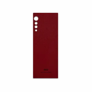MAHOOT Red-Leather Cover Sticker for LG Velvet 5G