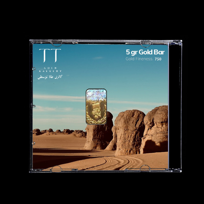 شمش طلا 18 عیار گالری طلا توسطی مدل D4988E