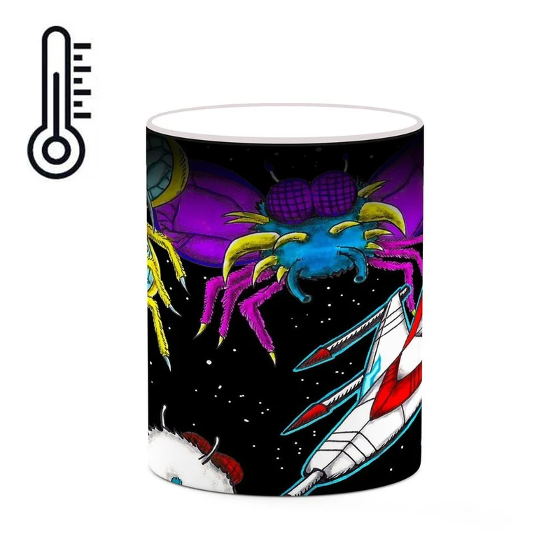 ماگ حرارتی کاکتی مدل بازی گالاگا Galaga کد mgh28576