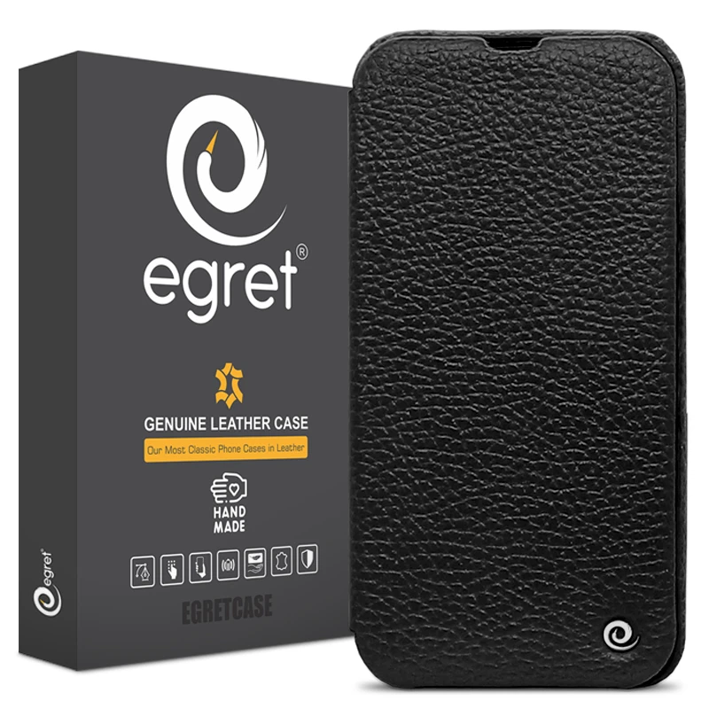 کیف کلاسوری اگرت مدل Floater چرمی مناسب برای گوشی موبایل اپل iPhone 13 Pro