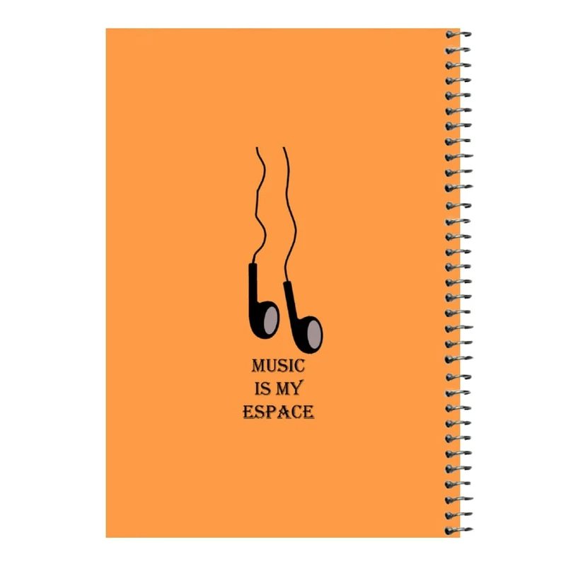 دفتر مشق 80 برگ اس جی مدل هندزفری کد۱   