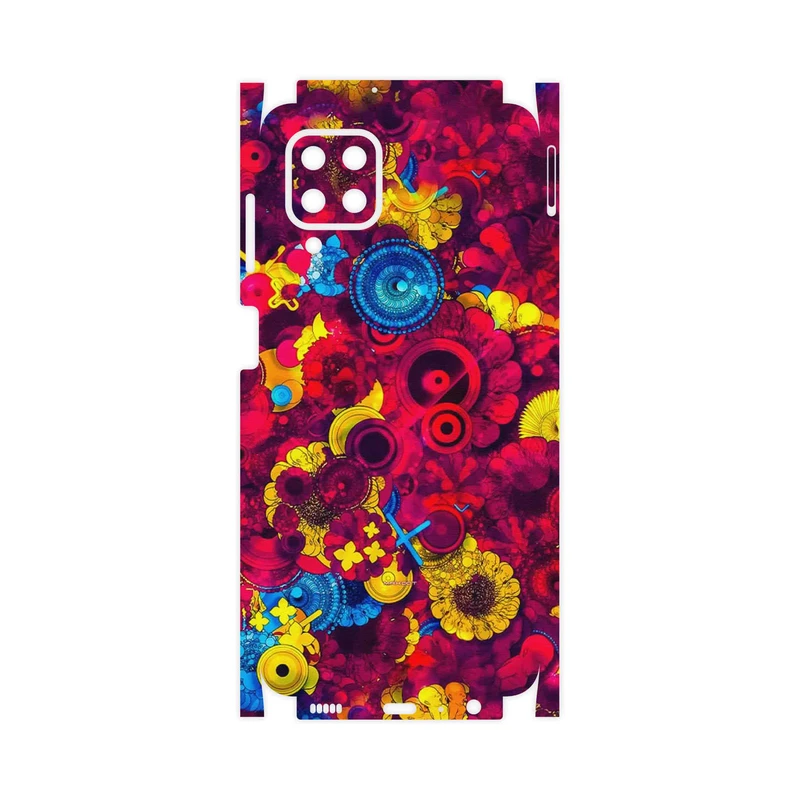 برچسب پوششی ماهوت مدل Vector Flower Garden Digital Art-FullSkin مناسب برای گوشی موبایل سامسونگ Galaxy F22