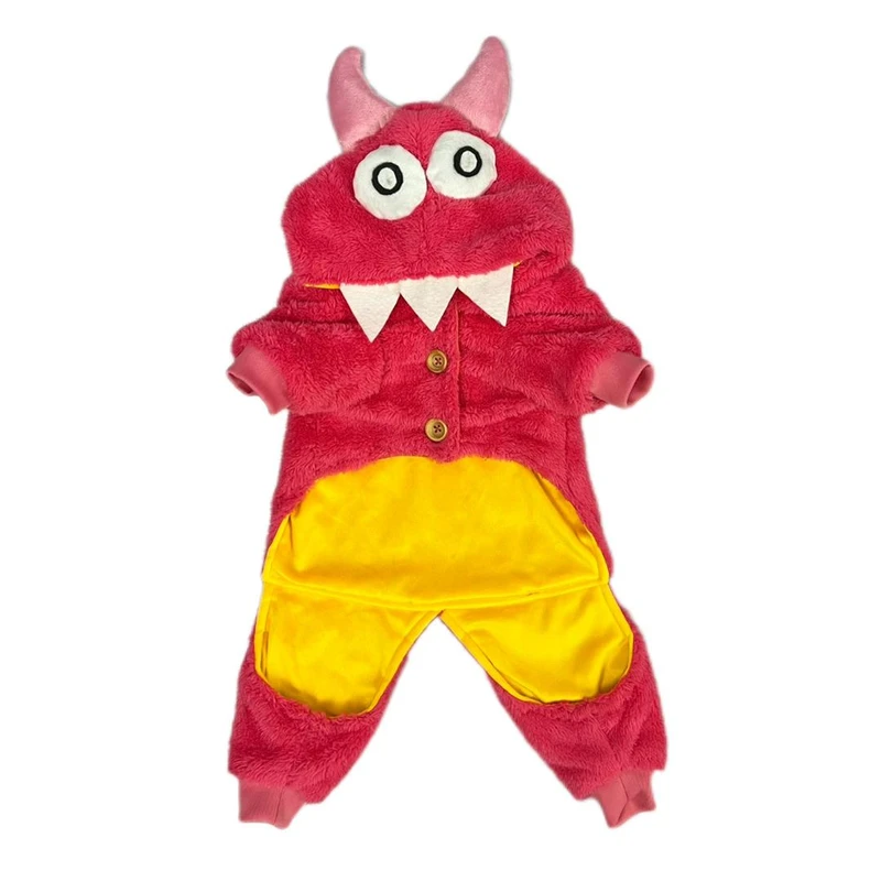 لباس سگ مدل تدی طرح هیولا سایز M