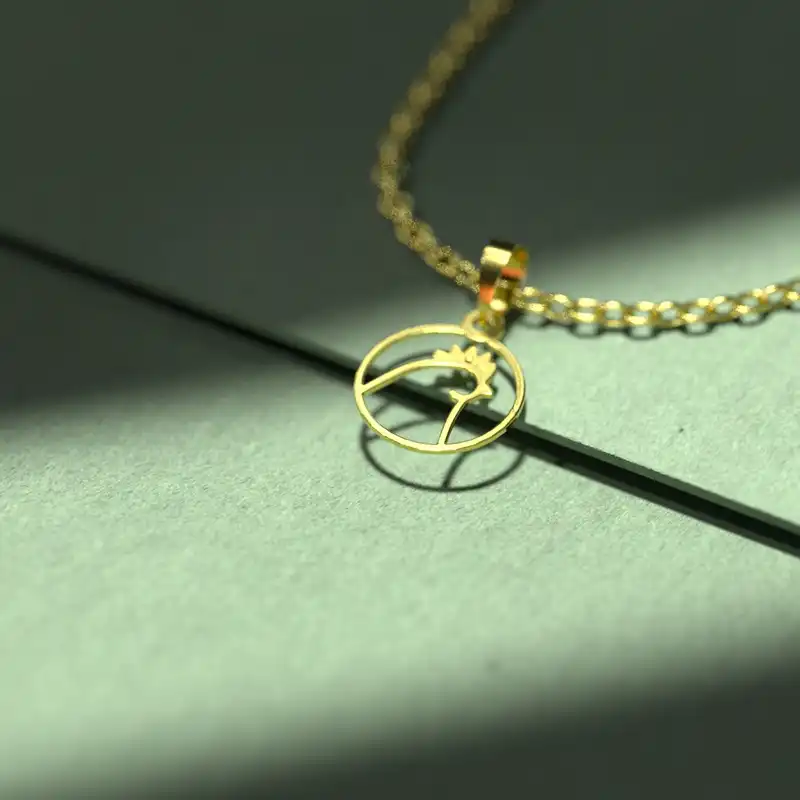 گردنبند طلا 18 عیار زنانه مدوپد مدل مرغ کد B3-1-1178