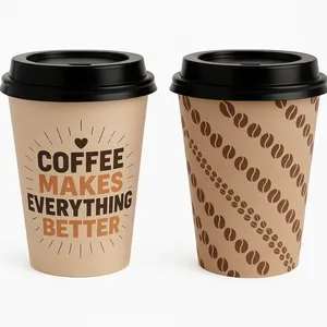 لیوان یکبار مصرف مدل کافی مجموعه 2 عددی