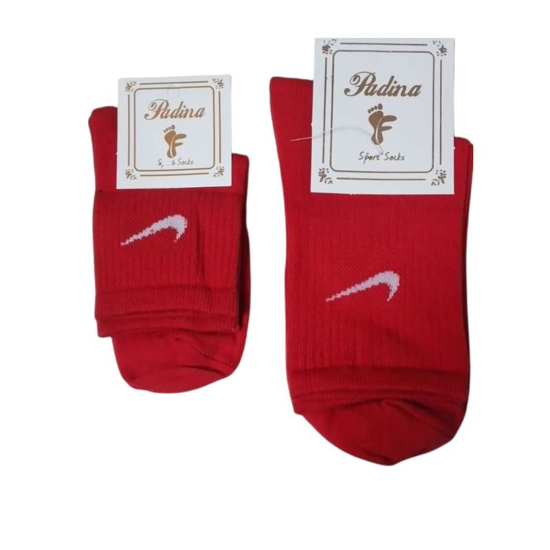 جوراب دخترانه پادینا مدل مادر و کودک بسته دو عددی