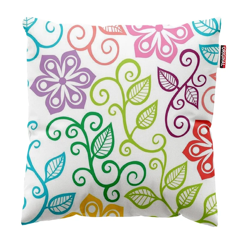 کوسن پاد آفرین طرح گل کد 2840 سایز 30*30 سانتی متر