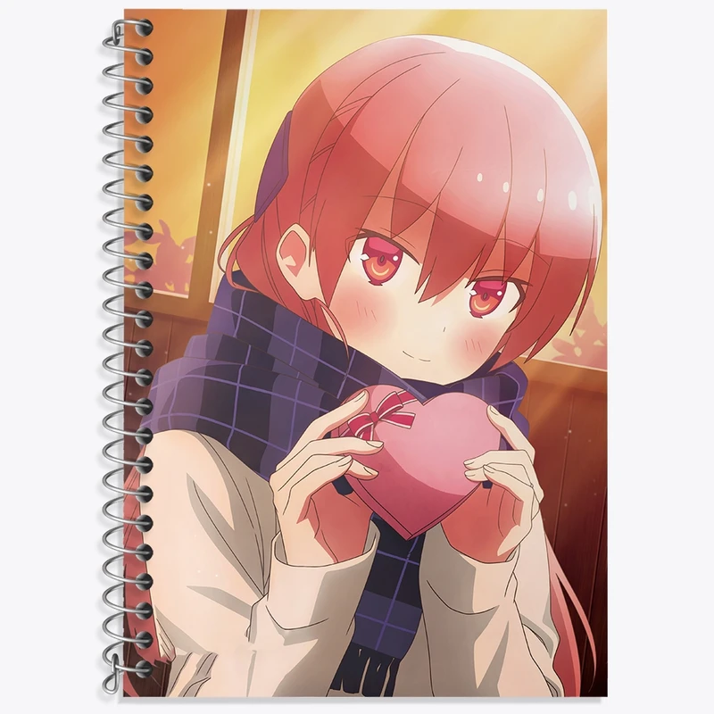 دفتر زبان 50 برگ خندالو مدل سه خط طرح تسوکاسا انیمه تونیکاوای کد 36172