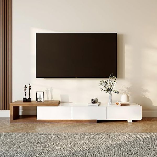 میز تلویزیون مدل ماندگار 2455 مناسب برای تلویزیون تا 75 اینچ