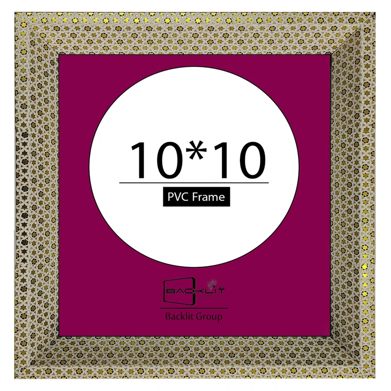 قاب عکس بکلیت طرح خاتم مدل 208 رومیزی سایز 10×10 سانتی متر