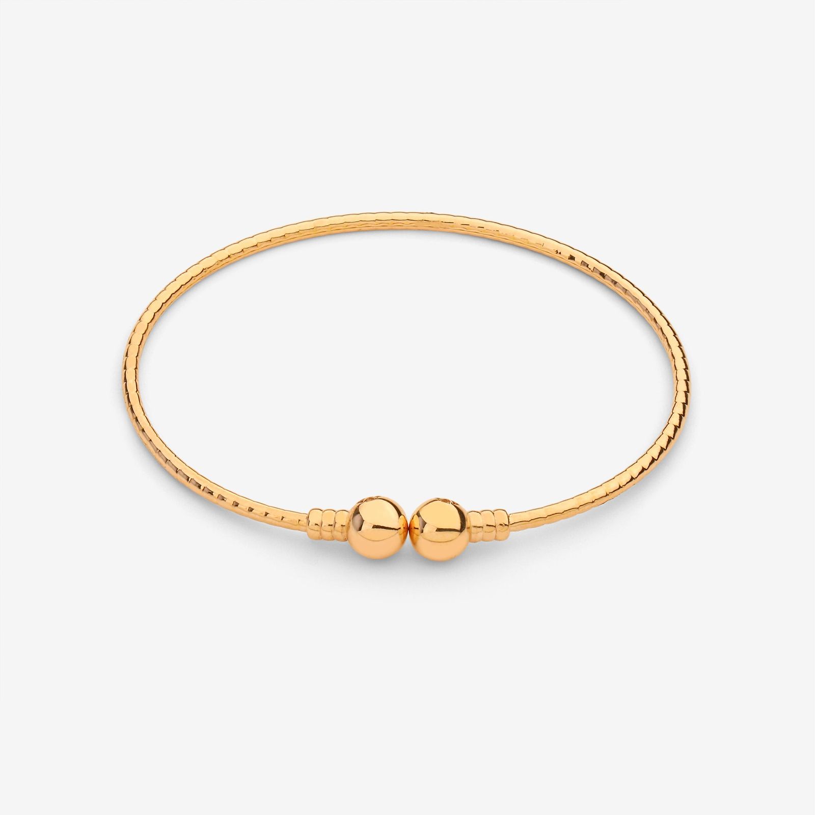 بنگل طلا 18 عیار زنانه حافا گلد مدل یورمن کد bn007 -  - 1