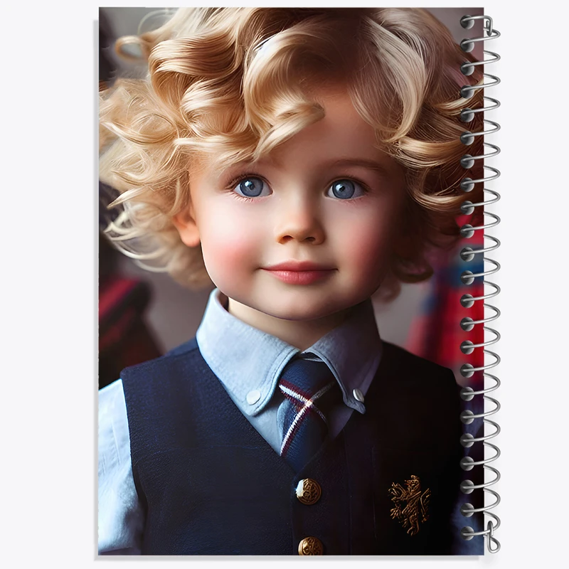 دفتر ژورنال نویسی 50 برگ خندالو مدل نقطه ای طرح پسرانه کیوت کد F7568