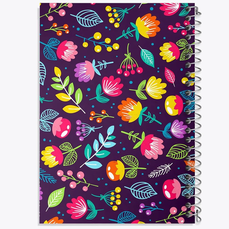 دفتر ژورنال نویسی 50 برگ خندالو مدل نقطه ای طرح گل گلی کد 29069