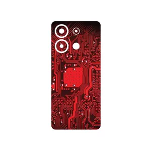 MAHOOT Red_Printed_Circuit_Board Cover Sticker for Xiaomi Redmi Note 13 4G