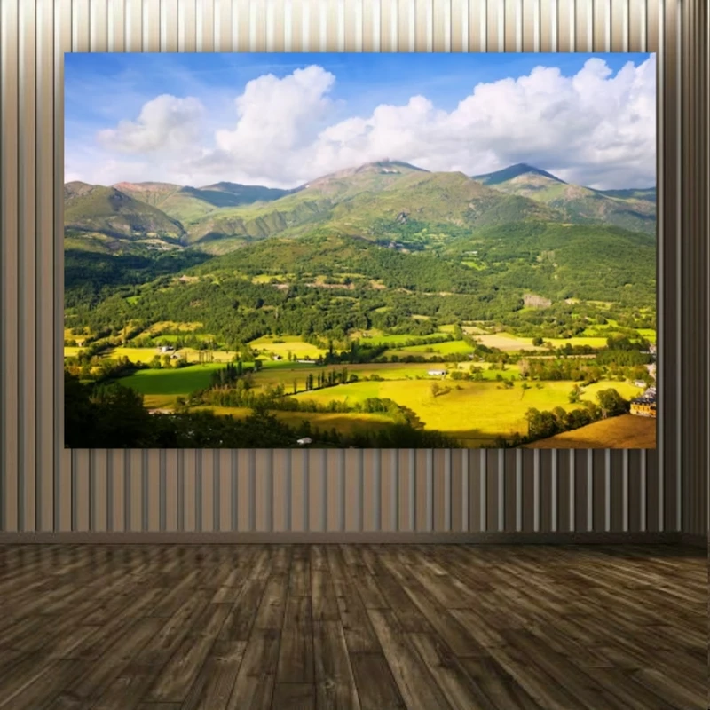 تابلو بوم  طرح طبیعت مدل ییلاقات شمالی کد PP2648